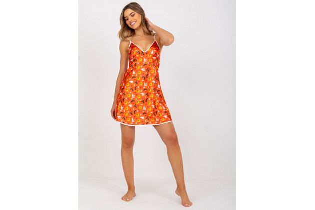 Chemise de nuit orange