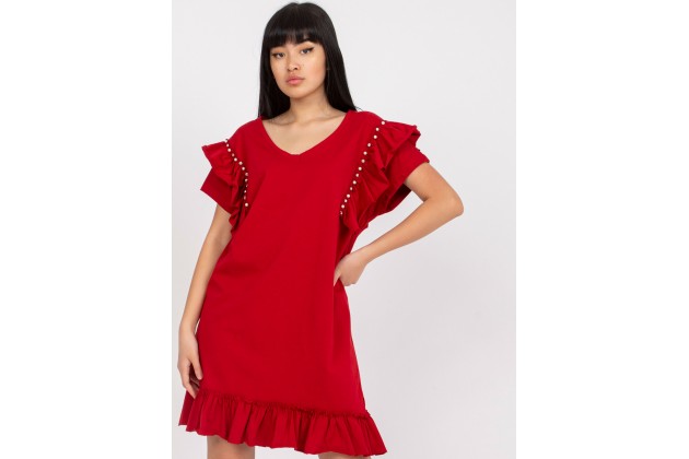  Robe courte d'été - bordeaux