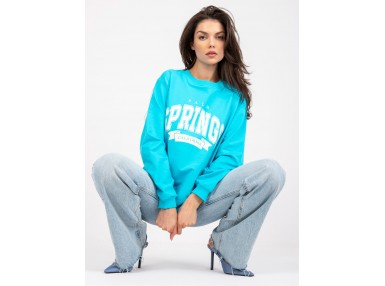 Sweat imprimé - bleu