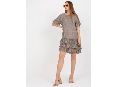 Robe de jour avec imprimé - beige