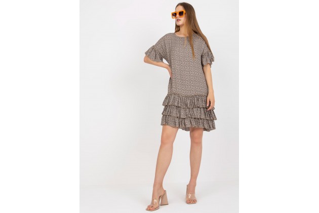 Robe de jour avec imprimé - beige