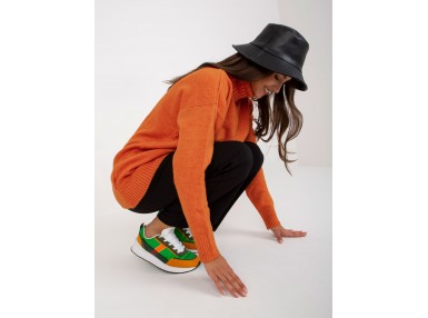 Pull orange foncé