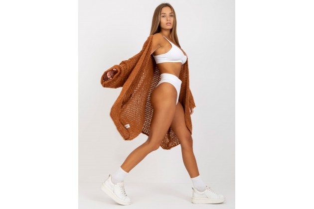 Cardigan oversize - marron