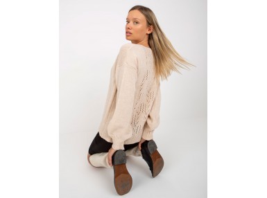 Pull ajouré - beige