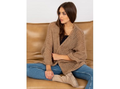 Cardigan oversize - beige foncé