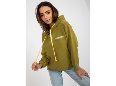Sweat à capuche femme - olive