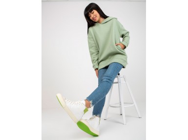 Sweat à capuche femme - vert clair