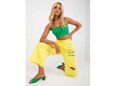 Pantalon de survêtement jaune clair