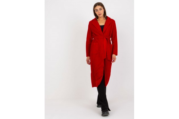 Manteau rouge foncé