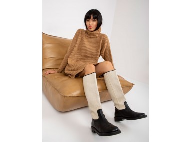 Pull beige foncé