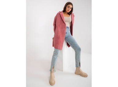 Manteau rose foncé