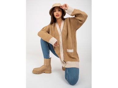 Gilet oversize - camel