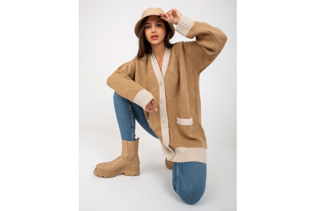 Gilet oversize - camel