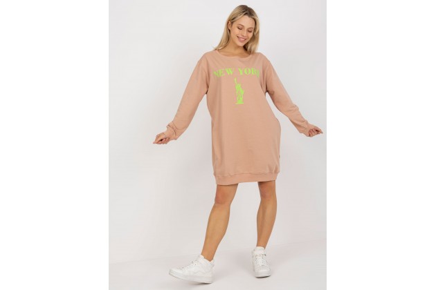 Sweat en coton - beige