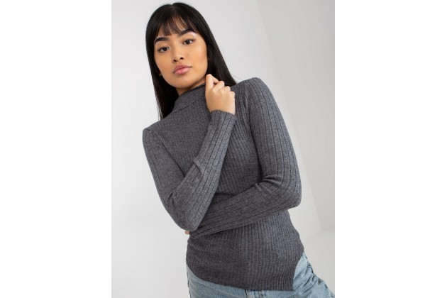  Pull asymétrique - gris foncé