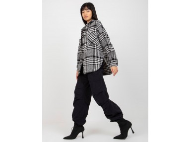 Chemise imprimé à carreaux - noire et blanche