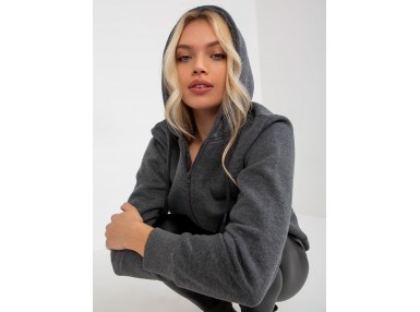 Sweat à capuche femme - gris foncé