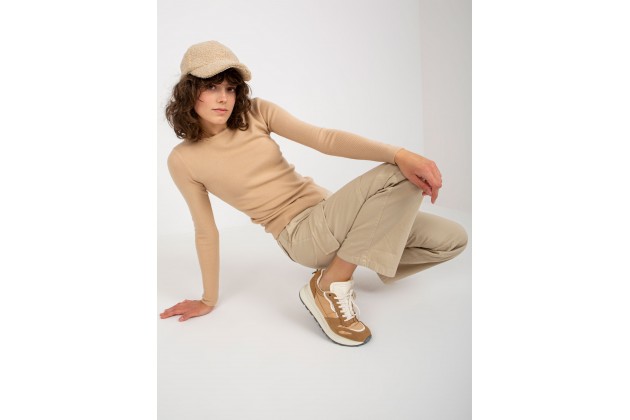 Pull ajusté - camel