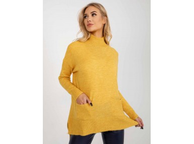 Pull en maille - jaune