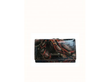 Portefeuille noir et rouge