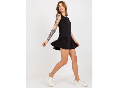 Robe tunique courte -noire