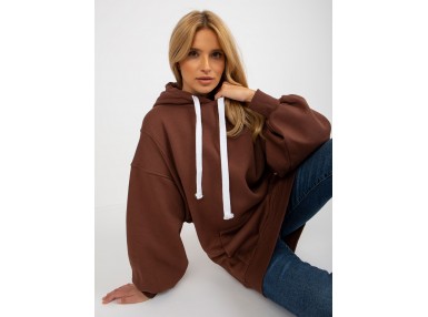 Sweat à capuche femme - marron foncé