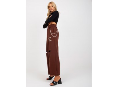 Pantalon de survêtement marron foncé