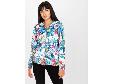 Sweat blanc et bleu