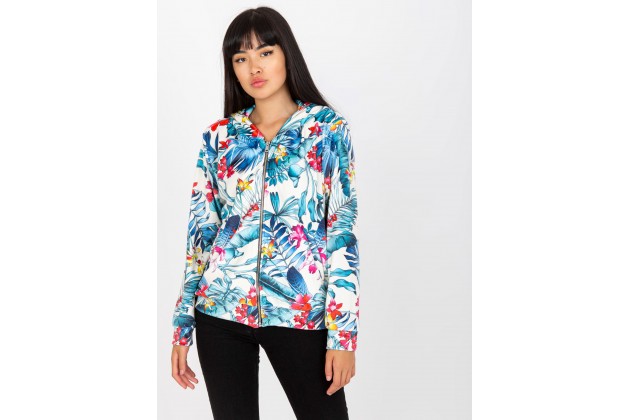 Sweat blanc et bleu