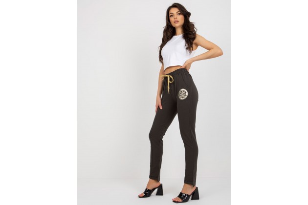 Pantalon de survêtement kaki foncé
