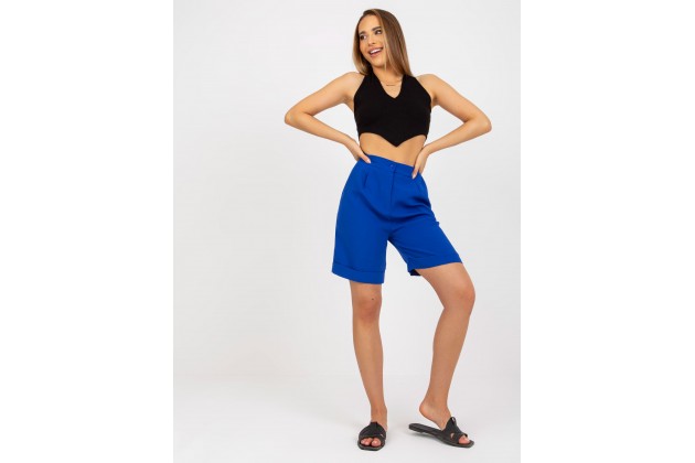 Short bleu cobalt