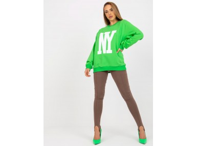 Sweat court en coton - vert clair