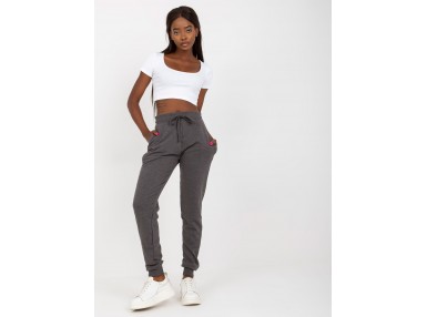 Pantalon de survêtement gris foncé