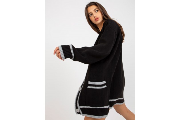 Gilet oversize - noir