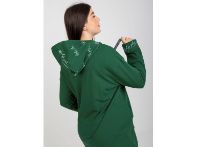 Sweat zippé - vert foncé