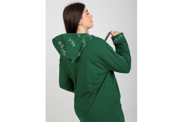 Sweat zippé - vert foncé