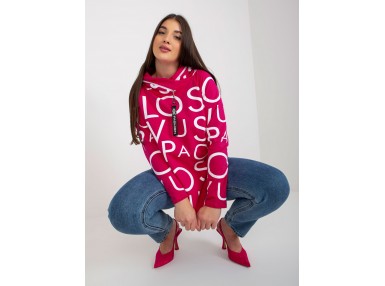 Sweat à capuche en coton - fuchsia