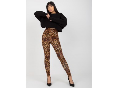 Legging noir et beige