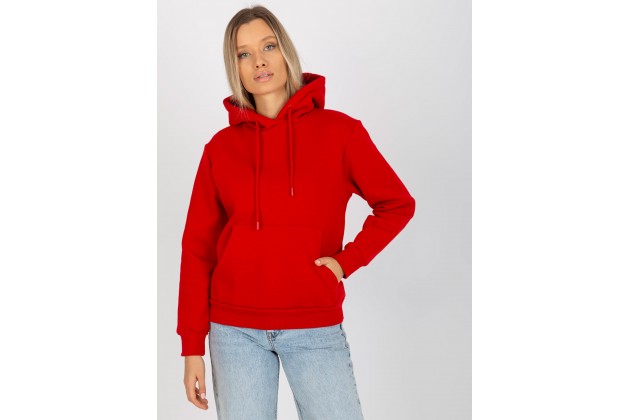 Sweat à capuche femme - rouge