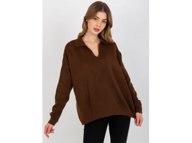 Pull marron foncé