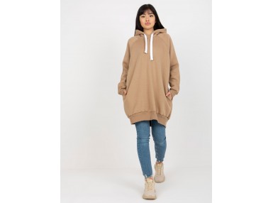 Sweat-shirt oversize - beige foncé
