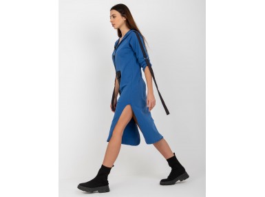  Robe sweat longue - bleu foncé