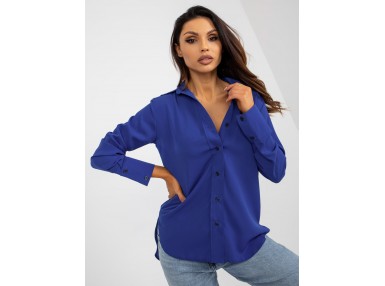 Chemise boutonnée - bleu cobalt