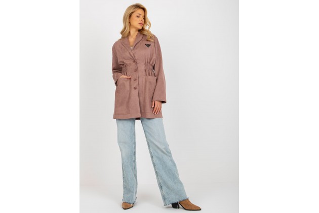 Manteau rose foncé