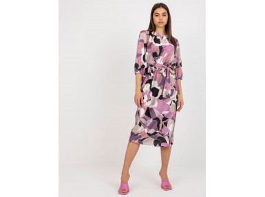  Robe longue femme à imprimé - violette