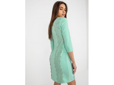 Robe courte ajustée - menthe