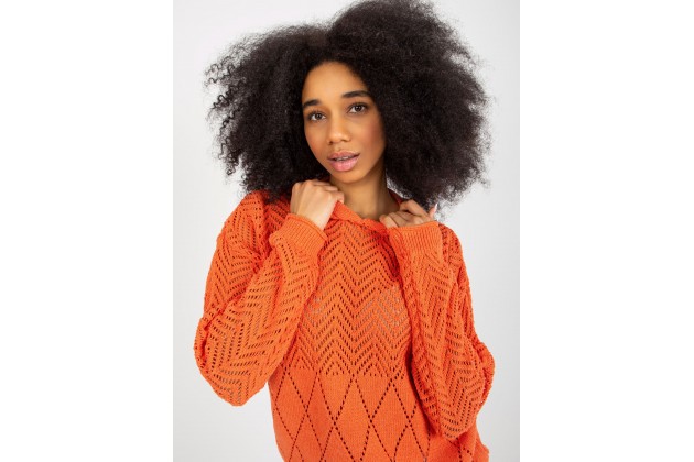 Pull à capuche - orange