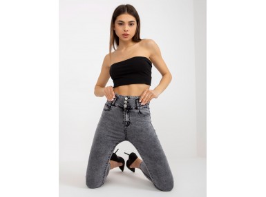 Jean en denim gris foncé