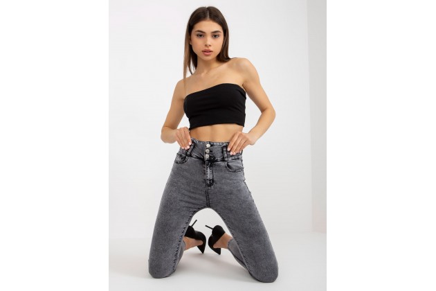 Jean en denim gris foncé