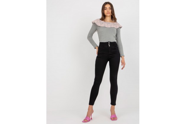Pantalon en jean noir